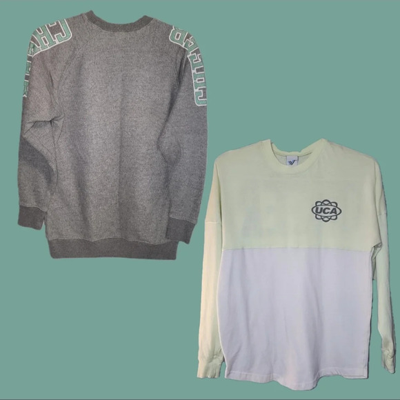 Varsity/UCA Cheer Bundle: Long Sleeve T-Shirt & Pullover - XS - Picture 1 of 11